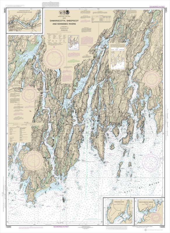 Damariscotta, Sheepscot, Kennebec Rivers - <i>Chart #13293</i>