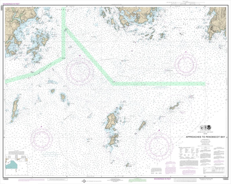 Approaches to Penobscot Bay - <i>Chart #13303</i>