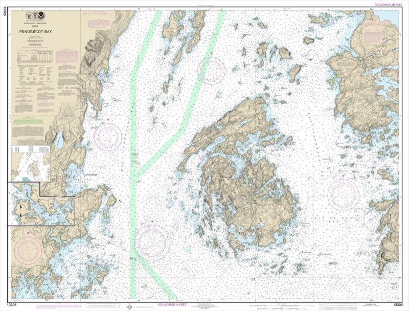Penobscot Bay, Carver Harbor & Approaches - <i>Chart #13305</i>