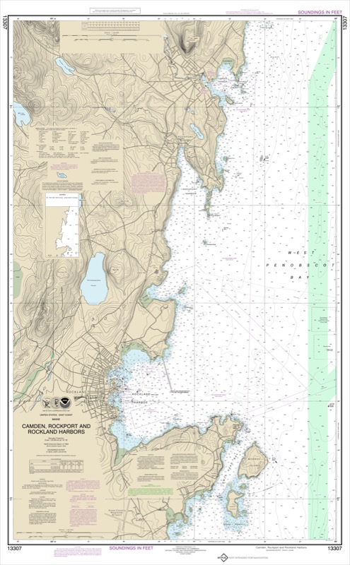 Camden, Rockport, and Rockland Harbors - <i>Chart #13307</i>