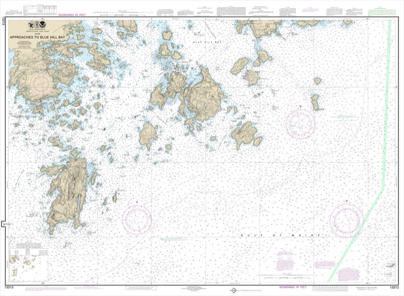 Approaches to Blue Hill Bay - <i>Chart #13313</i>