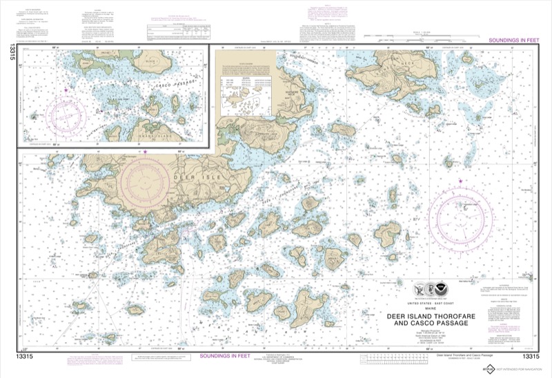 Deer Isle Thoroughfare and Casco Bay Passage - <i>Chart #13315</i>