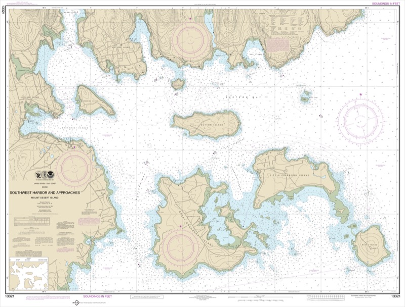Southwest Harbor and Approaches - <i>Chart #13321</i>