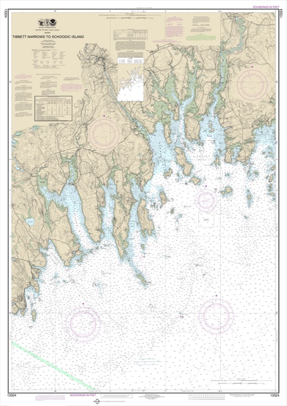 Tibbett Narrows to Schoodic Island - <i>Chart #13324</i>