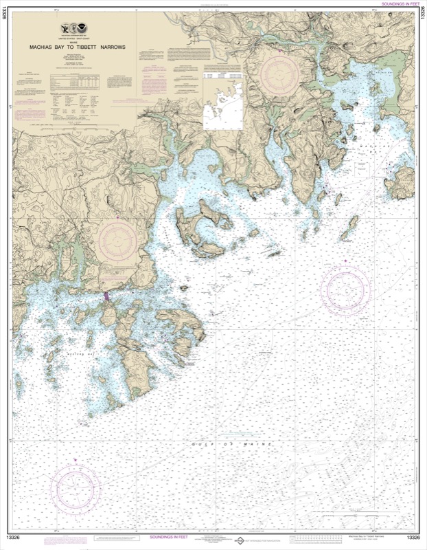 Machias Bay to Tibbett Narrows - <i>Chart #13326</i>