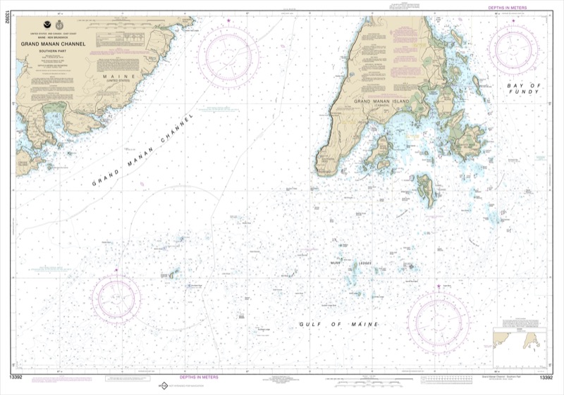 Grand Manan Channel Southern Part (Metric) - <i>Chart #13392</i>