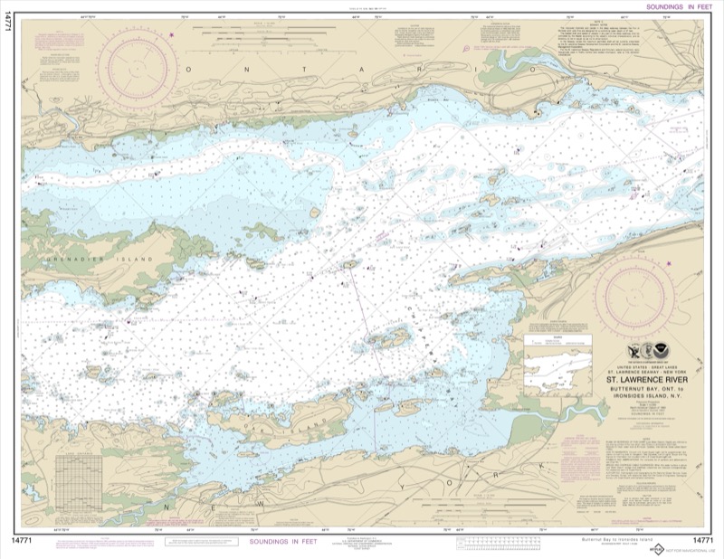 Butternut Bay Ont. to Ironsides, NY - <i>Chart #14771</i>