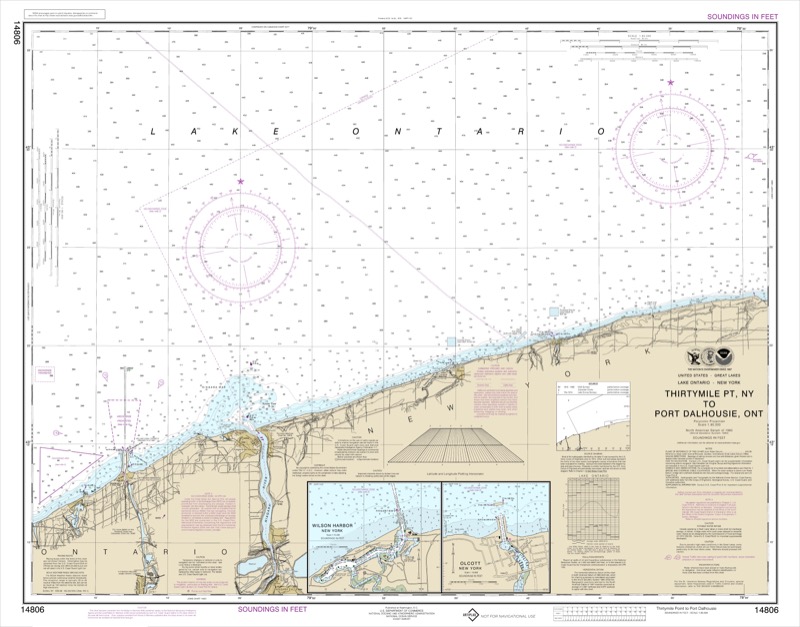 Thirtymile Point NY to Port Dalhousie Ont. - <i>Chart #14806</i>