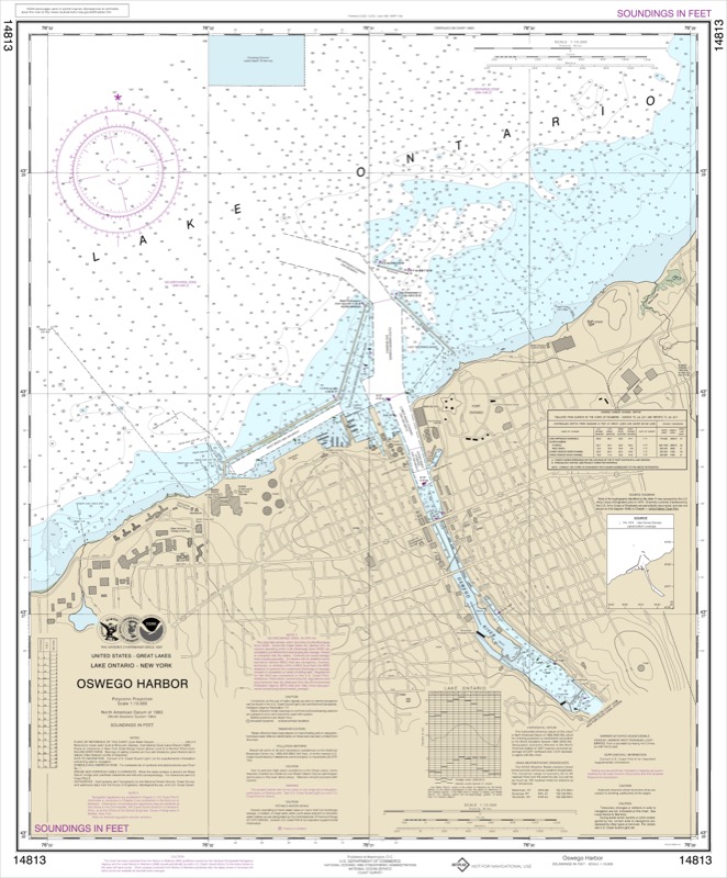 Oswego harbor - <i>Chart #14813</i>