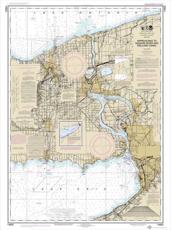 Approaches to Niagara River and Welland Canal - <i>Chart #14822</i>