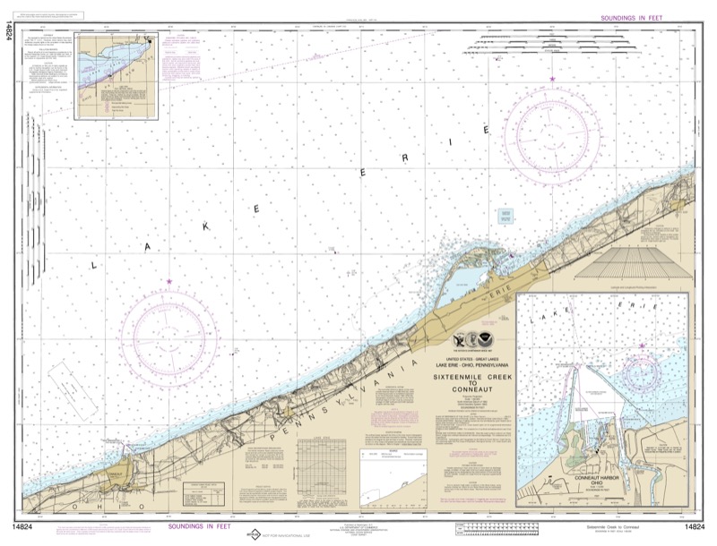 Sixteenmile Creek to Conneaut, Conneaut Harbor - <i>Chart #14824</i>
