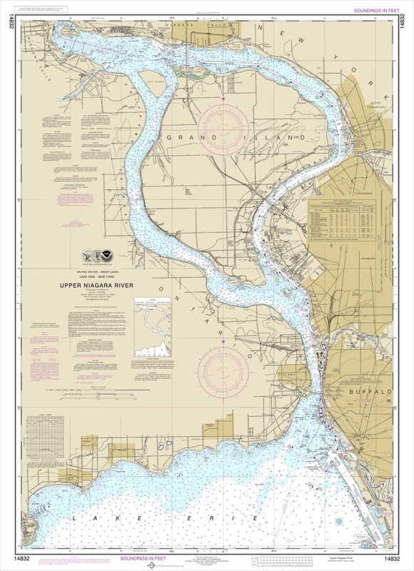 Niagara Falls to Buffalo - <i>Chart #14832</i>