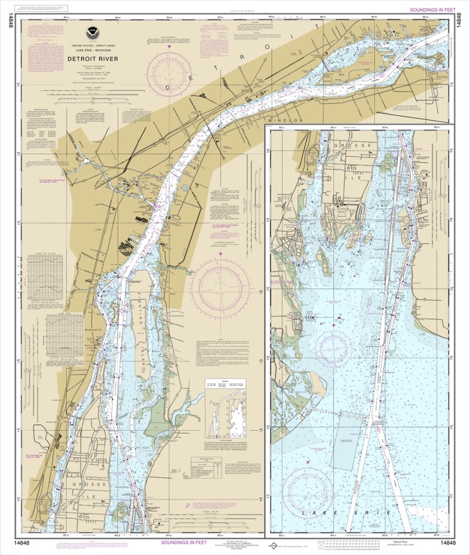 Detroit River - <i>Chart #14848</i>