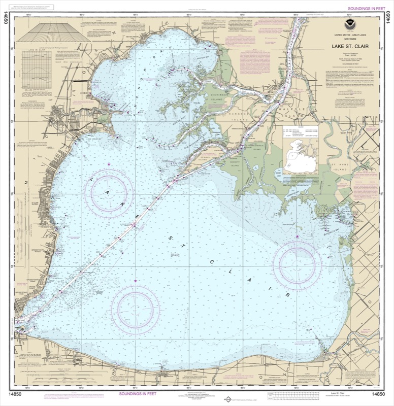 Lake St. Clair - <i>Chart #14850</i>
