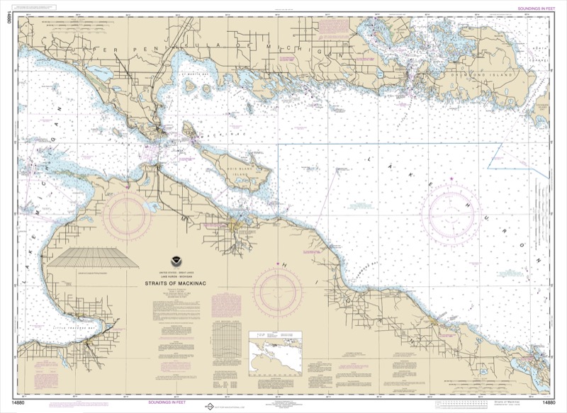 Straits of Mackinac - <i>Chart #14880</i>
