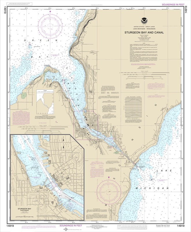 Sturgeon Bay and Canal - <i>Chart #14919</i>