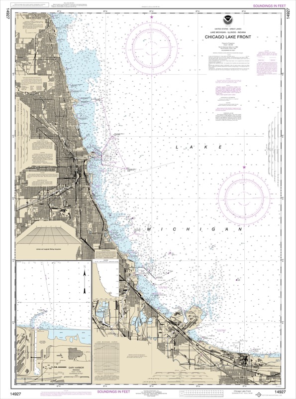 Chicago Lake Front, Gary Harbor - <i>Chart #14927</i>