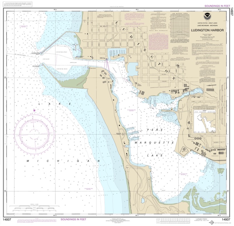 Ludington Harbor - <i>Chart #14937</i>