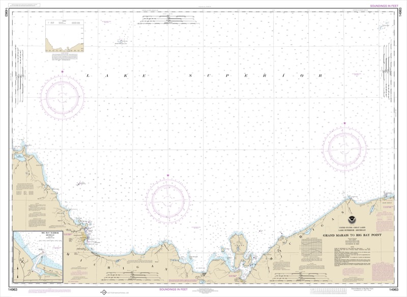 Grand Marais to Big Bay Point, Big Bay Harbor - <i>Chart #14963</i>