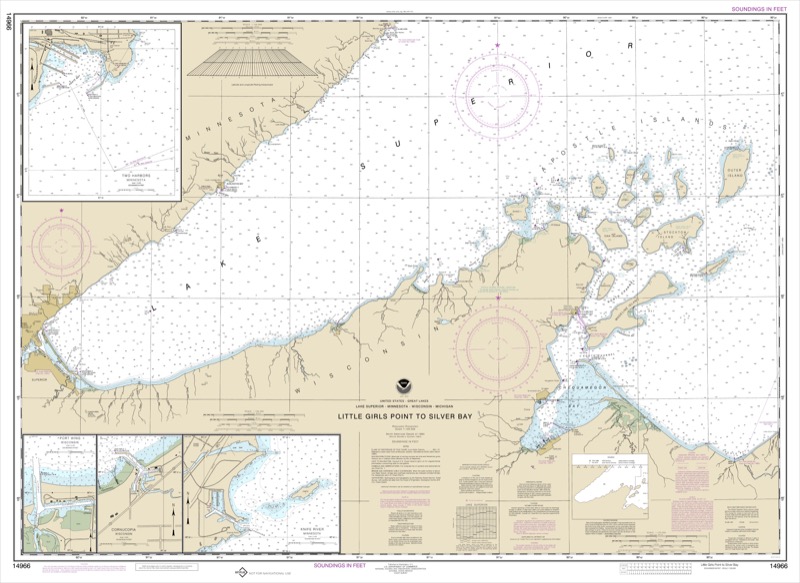 Little Girls Point to Silver Bay - <i>Chart #14966</i>