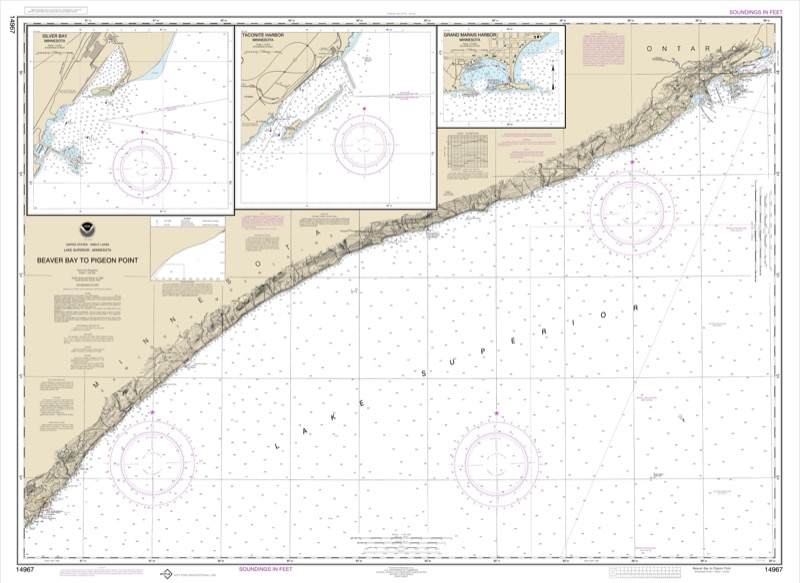 Beaver Bay to Pigeon Point - <i>Chart #14967</i>