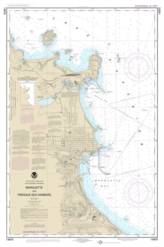 Marquette and Presque Isle Harbors - <i>Chart #14970</i>
