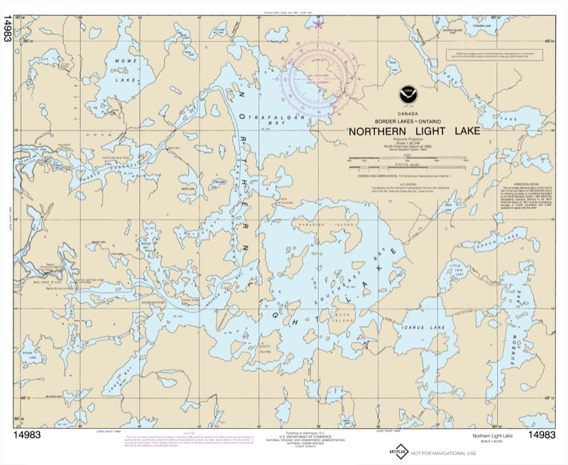 Northern Light Lake - <i>Chart #14983</i>