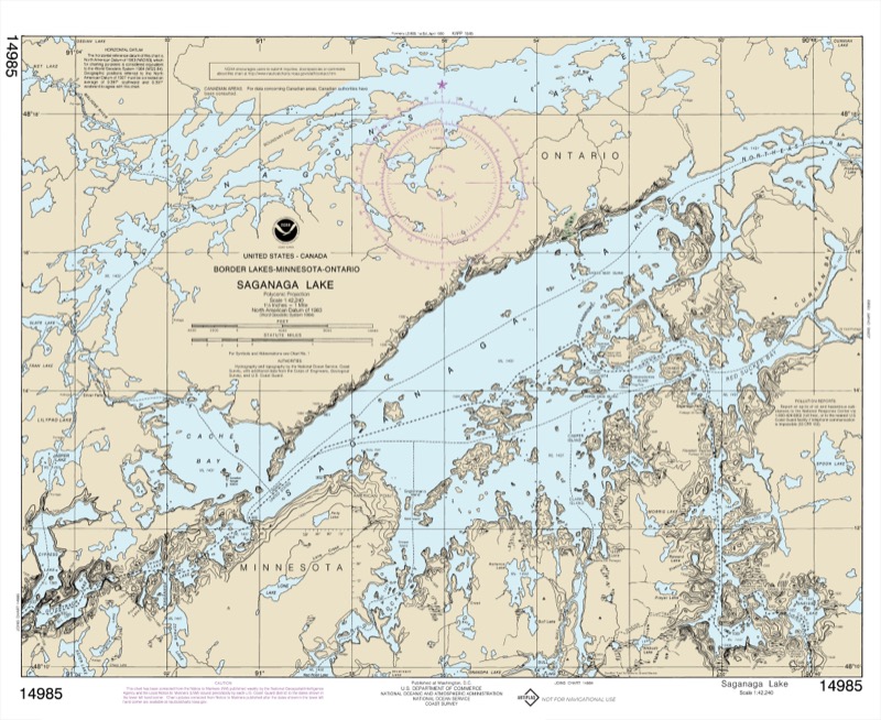 Saganaga Lake - <i>Chart #14985</i>