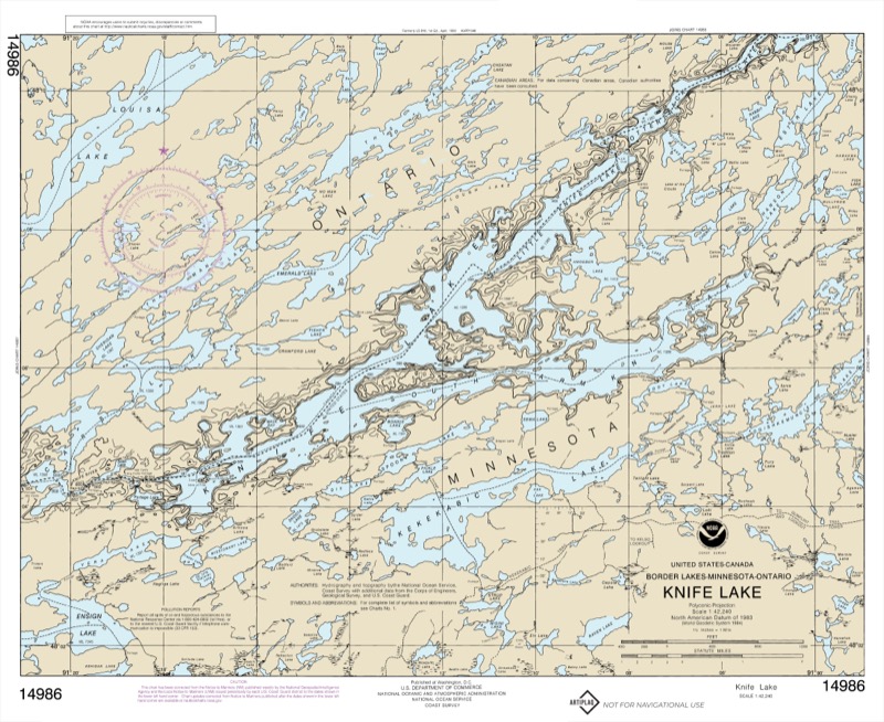 Knife Lake - <i>Chart #14986</i>