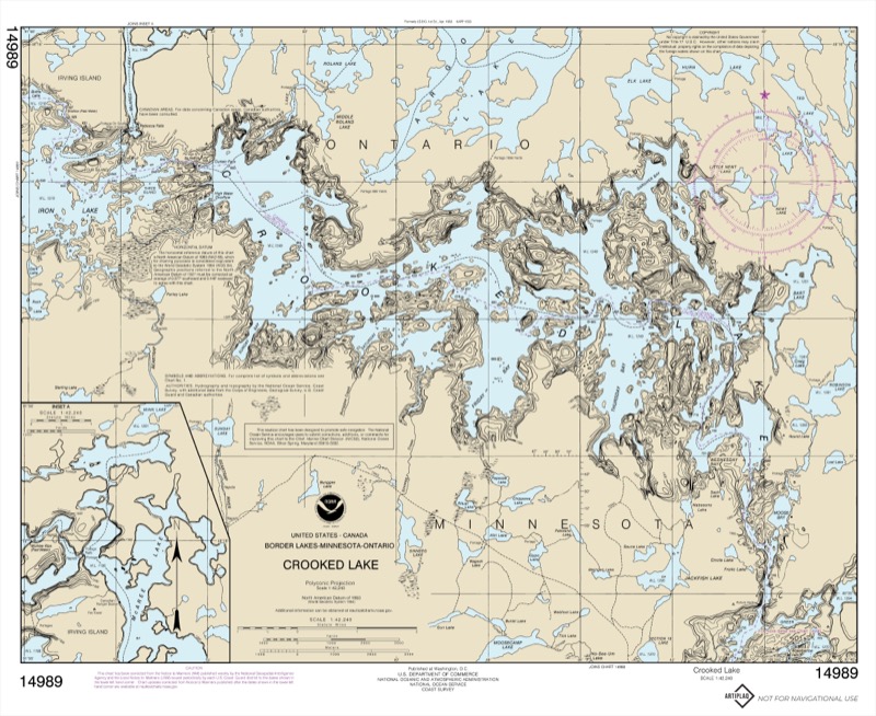 Crooked Lake - <i>Chart #14989</i>