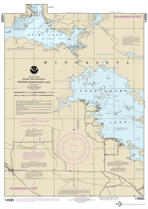 Western Kabetogama Lake - <i>Chart #14995</i>