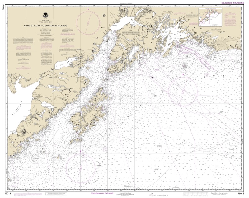Cape St. Elias to Shumagin Islands, Semidi Islands - <i>Chart #16013</i>