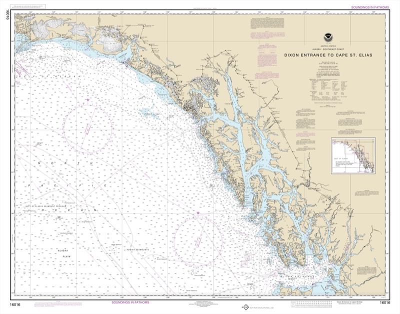 Dixon Entrance to Cape St. Elias - <i>Chart #16016</i>