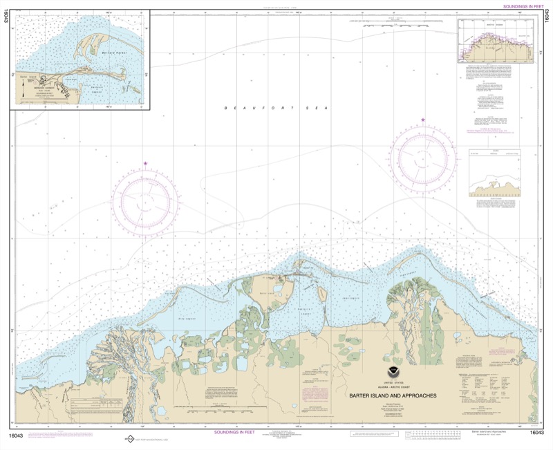 Barter Island and Approaches, Bernard Harbor - <i>Chart #16043</i>