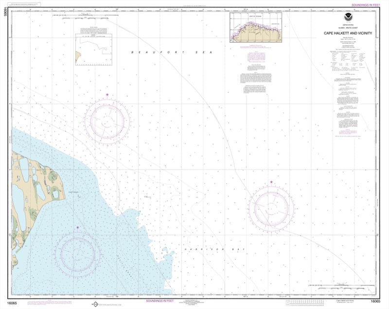 Cape Halkett and Vicinity - <i>Chart #16065</i>