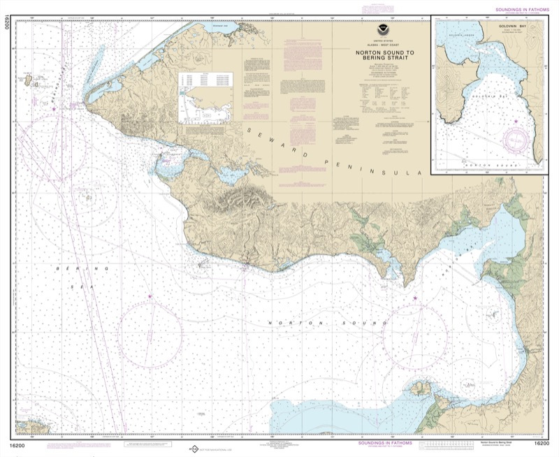 Norton Sound, Gilovnin Bay - <i>Chart #16200</i>