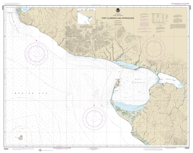Port Clarence and Approaches - <i>Chart #16204</i>