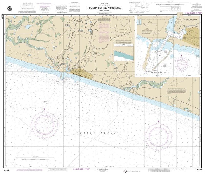 Nome Harbor and Approaches, Norton Sound - <i>Chart #16206</i>