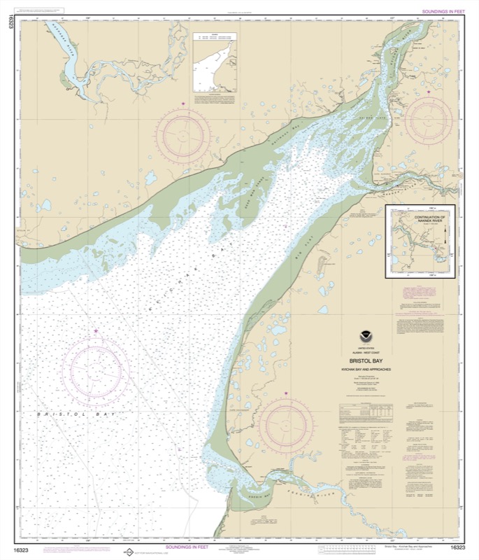 Bristol Bay Kvichak Bay and Approaches - <i>Chart #16323</i>