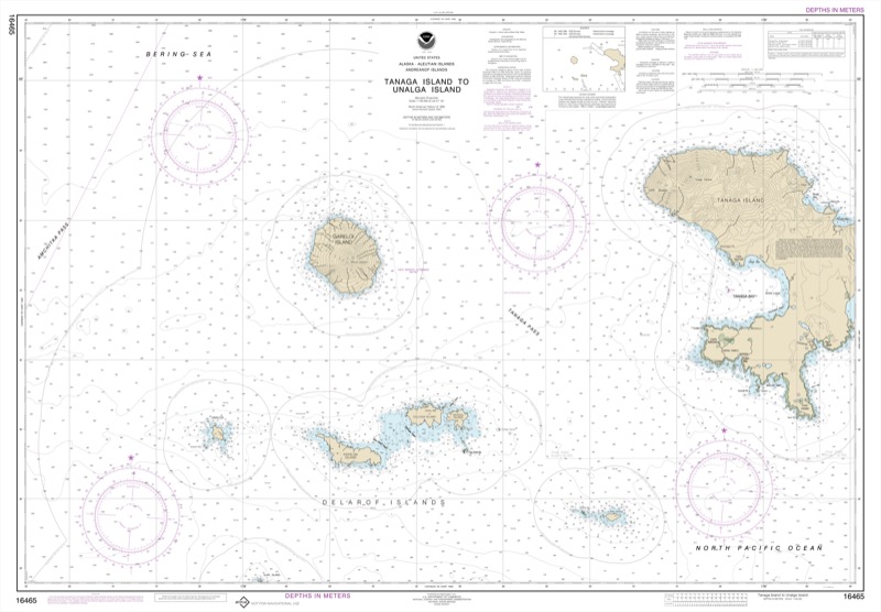 Tanaga Island to Unalga Island - <i>Chart #16465</i>