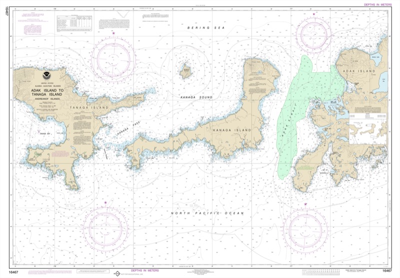 Adak Island to Tanaga Island - <i>Chart #16467</i>
