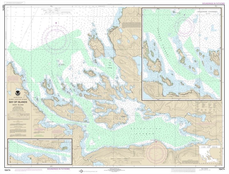 Bay of Islands, Aranne Channel, Hell Gate - <i>Chart #16474</i>