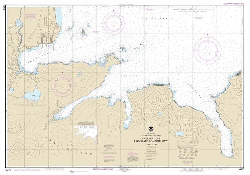 Sweeper Cove, Finger and Scabbard Bays - <i>Chart #16476</i>