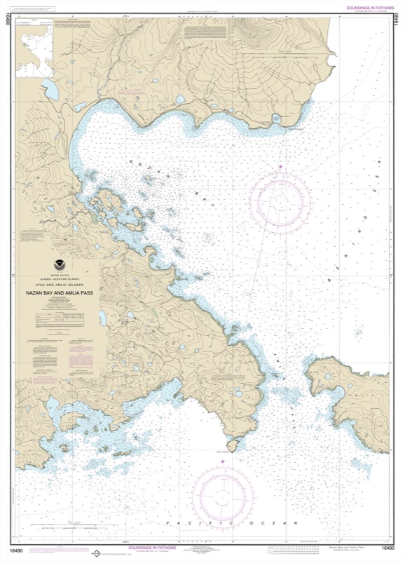 Nazan Bay and Amlia Pass - <i>Chart #16490</i>