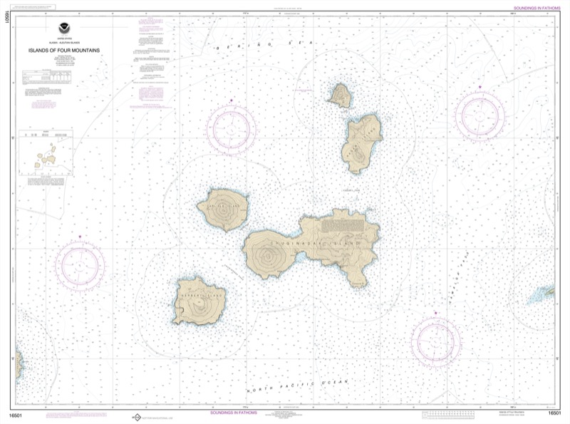 Islands of Four Mountains - <i>Chart #16501</i>