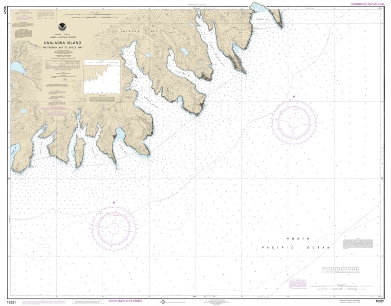 Unalaska Island Protection Bay to Eagle Bay - <i>Chart #16521</i>