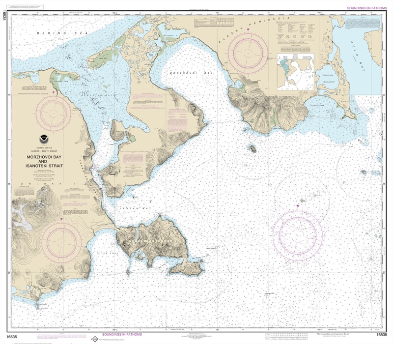 Morzhovoi Bay and Isanotski Strait - <i>Chart #16535</i>