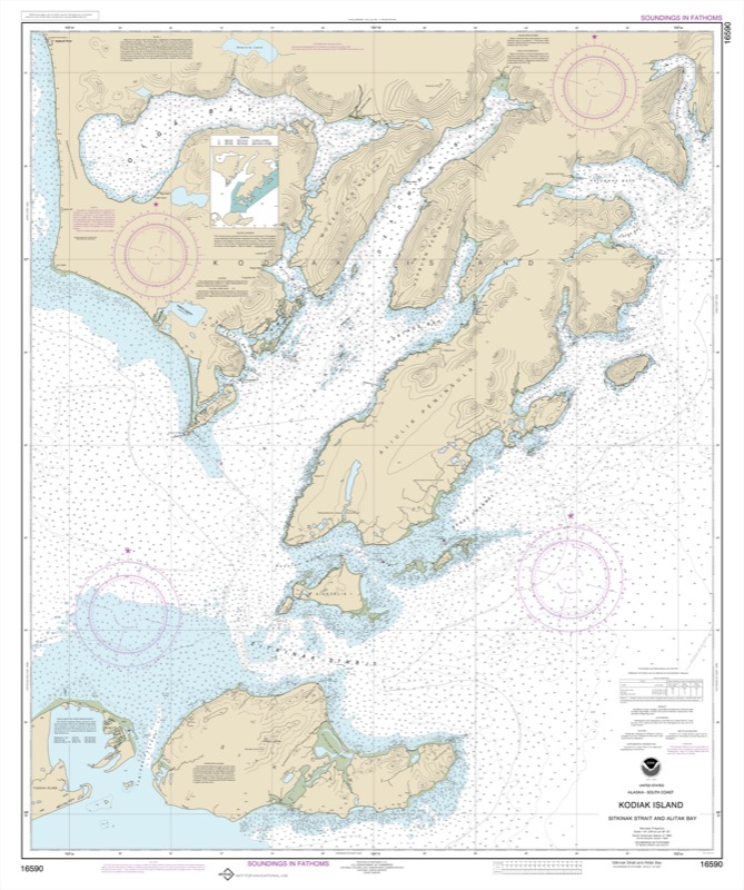 Kodiak Island Sitkinak Strait to Alit Bay - <i>Chart #16590</i>