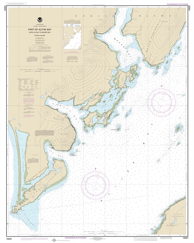 Alitak Bay Cape Alitak to Moser Bay - <i>Chart #16591</i>