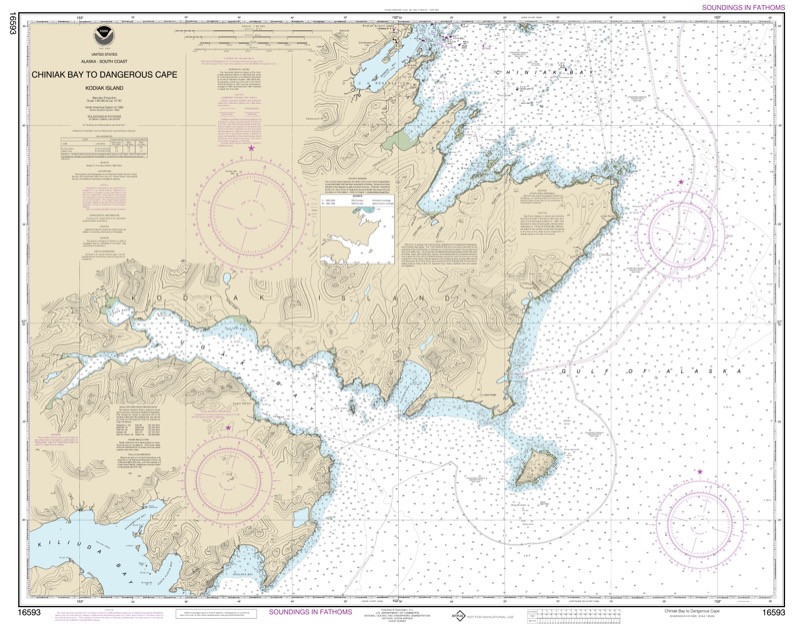 Chiniak Bay to Dangerous Cape - <i>Chart #16593</i>